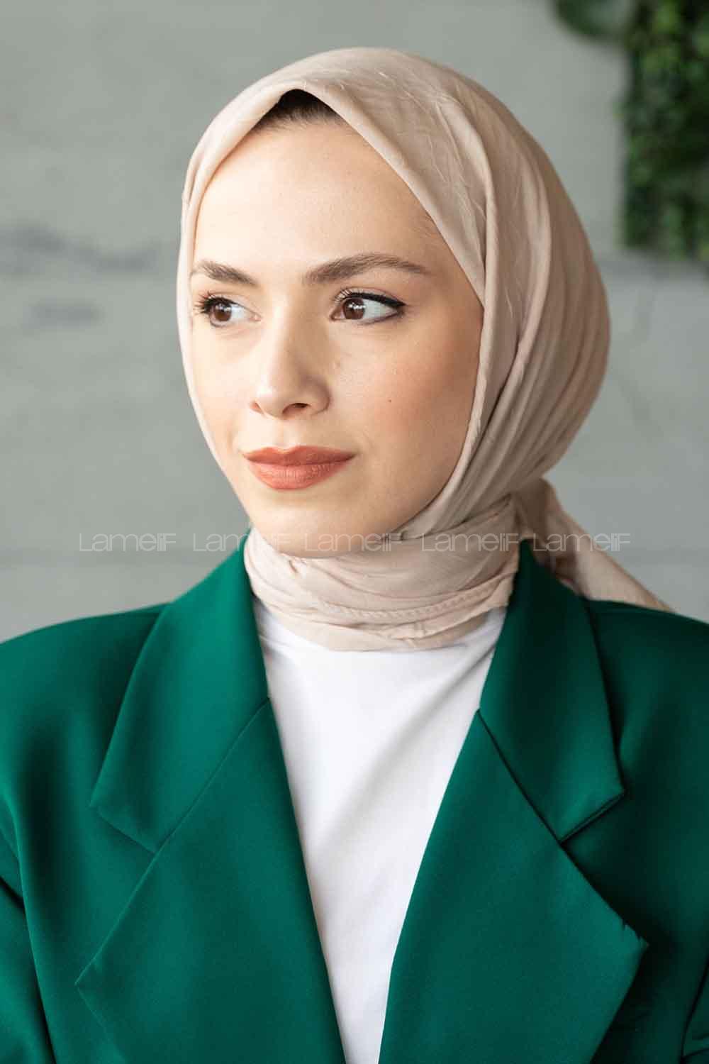 Modalamelif Bambu Eşarp Ekru