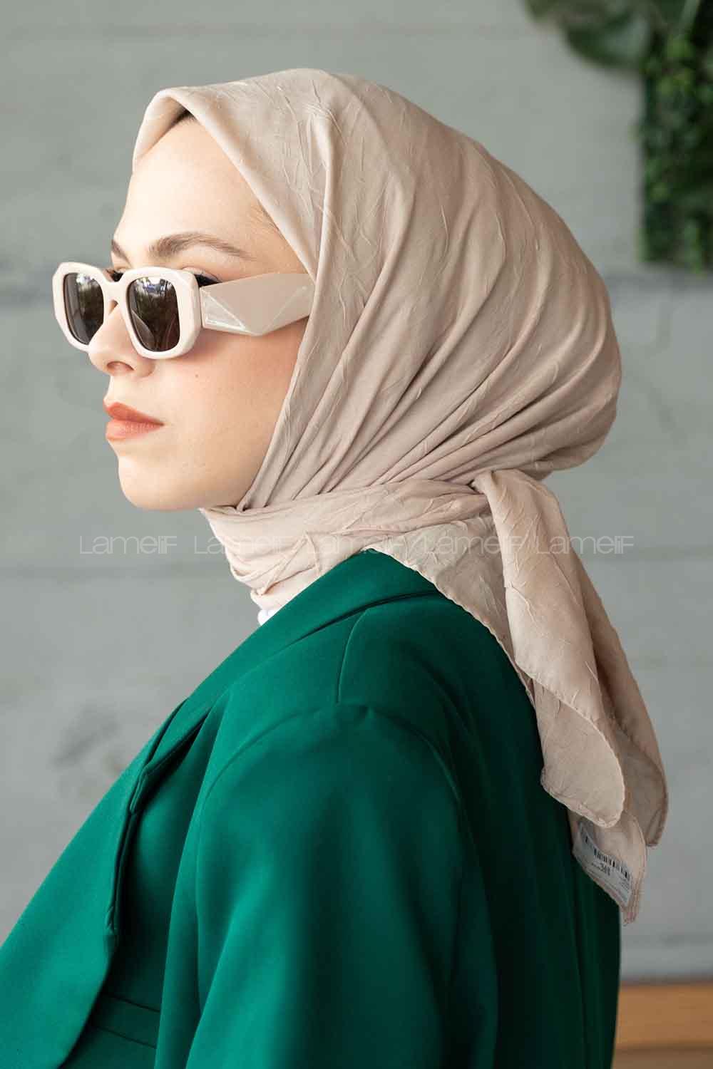 Modalamelif Bambu Eşarp Ekru