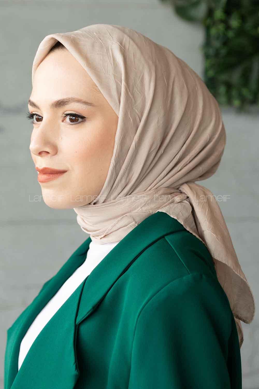 Modalamelif Bambu Eşarp Ekru