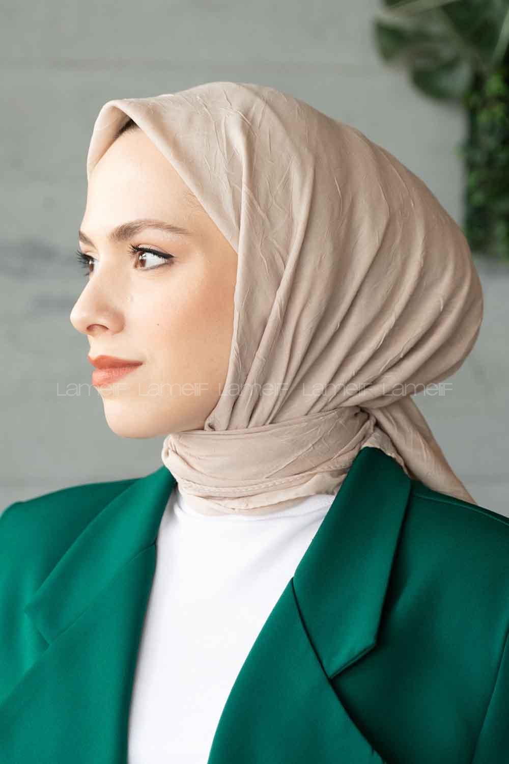 Modalamelif Bambu Eşarp Ekru