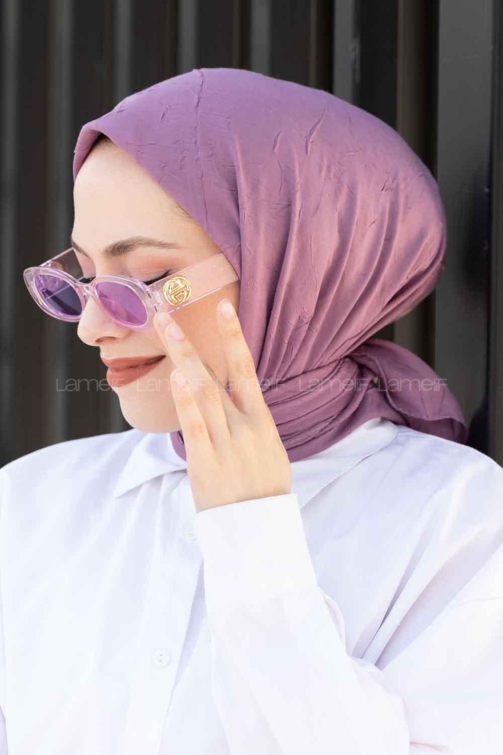 Lamelif Bambu Eşarp Lila