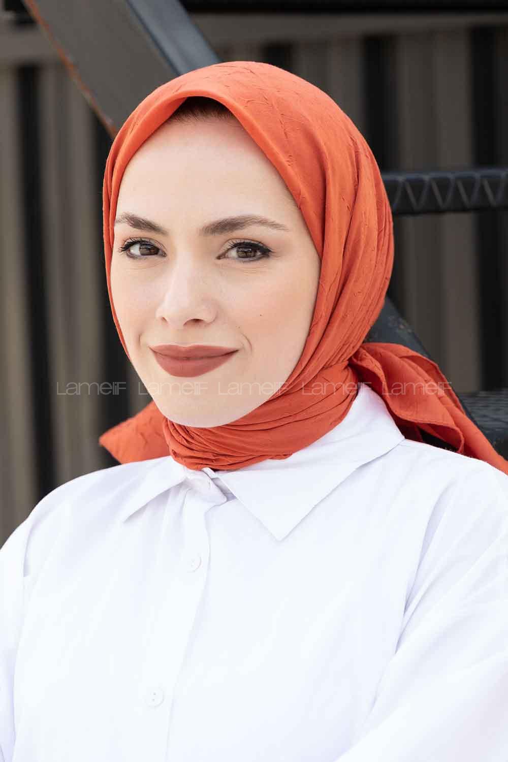 Lamelif Bambu Eşarp Mercan