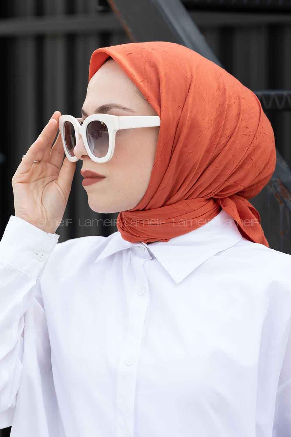 Lamelif Bambu Eşarp Mercan