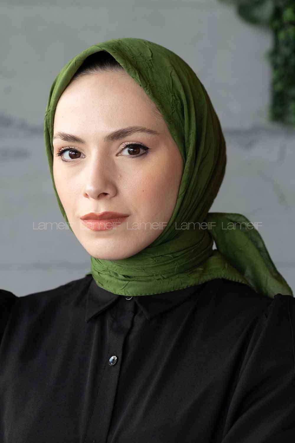 Lamelif Bambu Eşarp Orman Yeşili