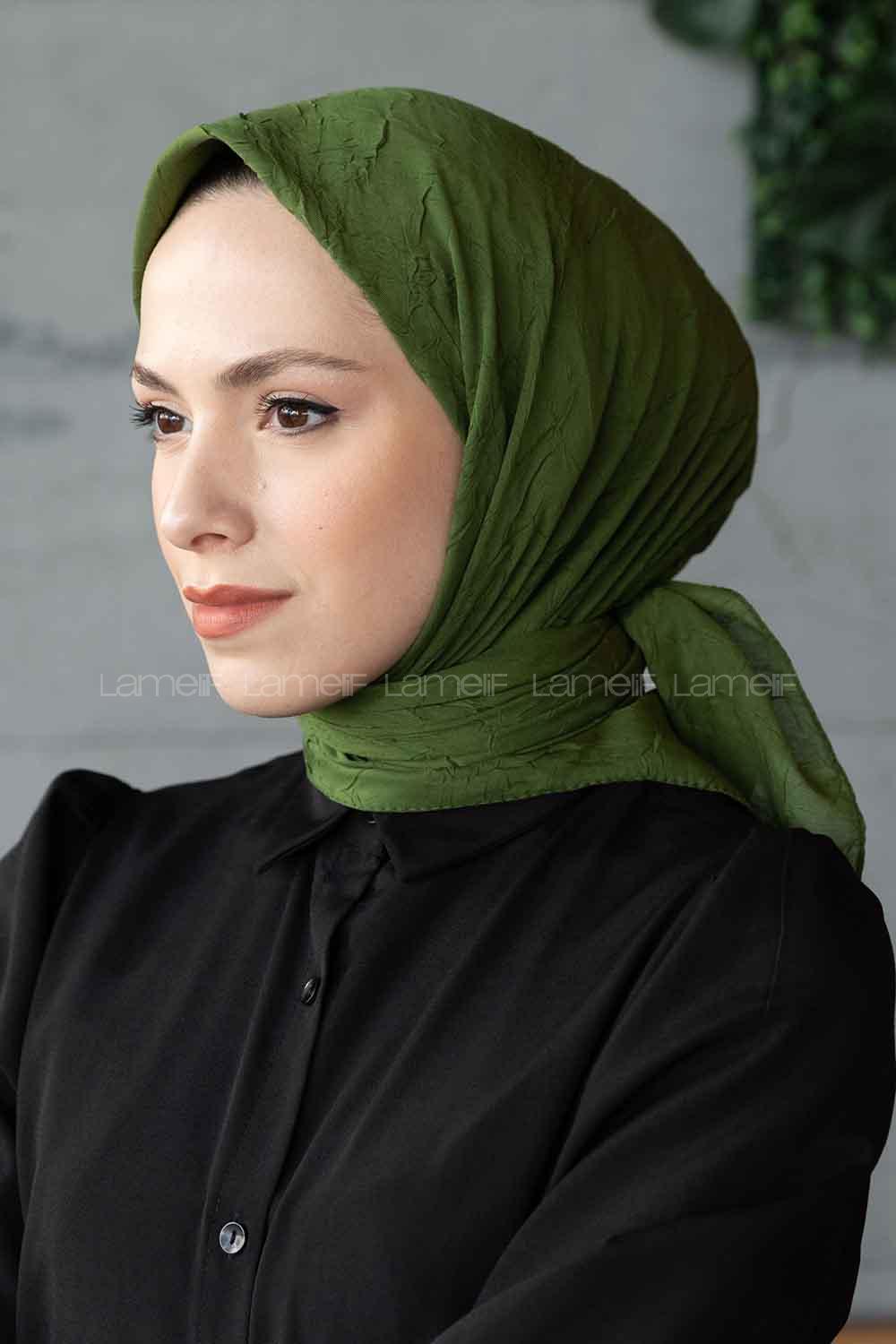 Lamelif Bambu Eşarp Orman Yeşili