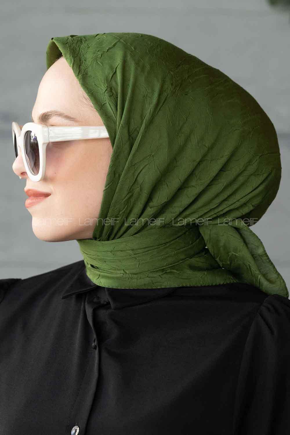 Lamelif Bambu Eşarp Orman Yeşili