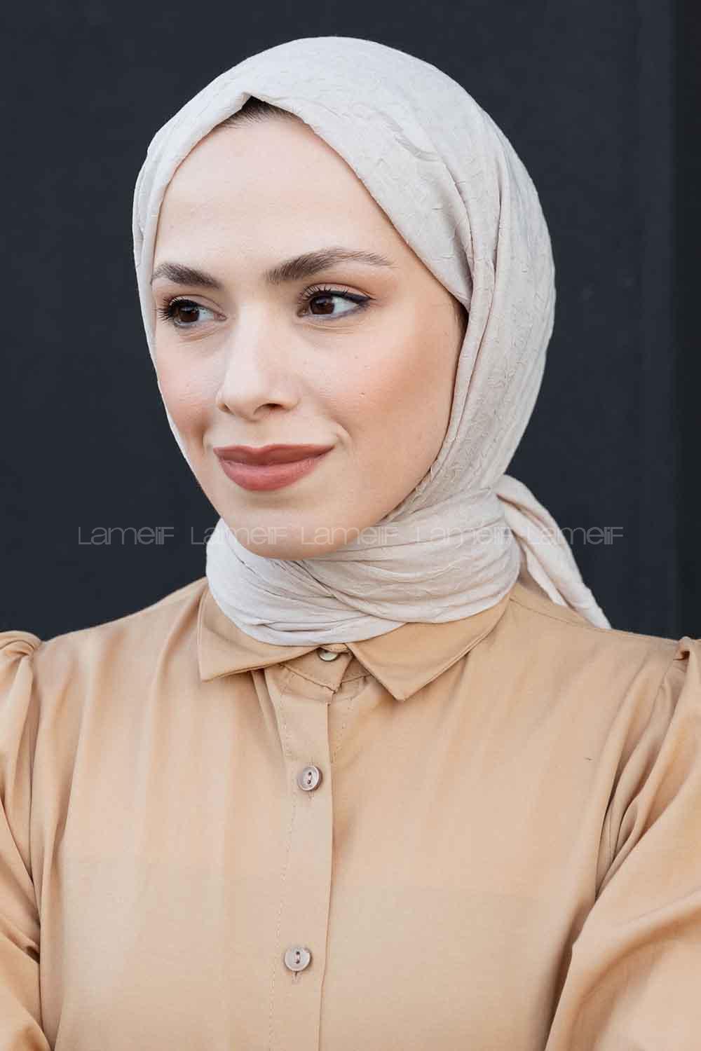 Lamelif Bambu Şal Açık Taş