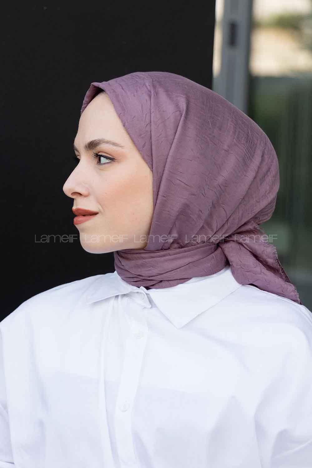 Lamelif Bambu Şal Erguvan