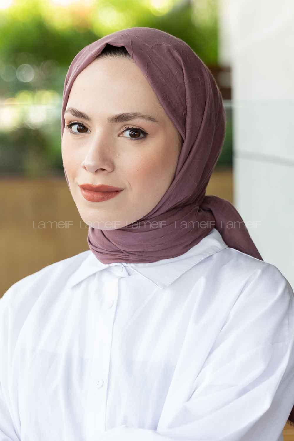Plato Cotton Fabric Straight Shawl