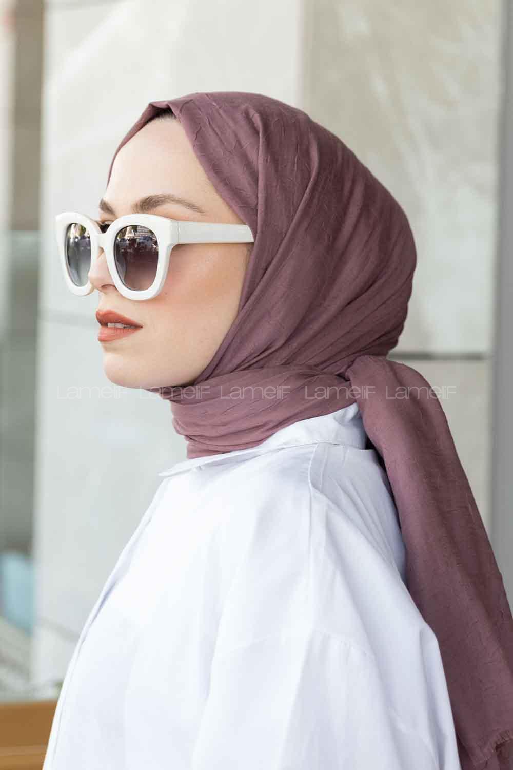 Plato Cotton Fabric Straight Shawl