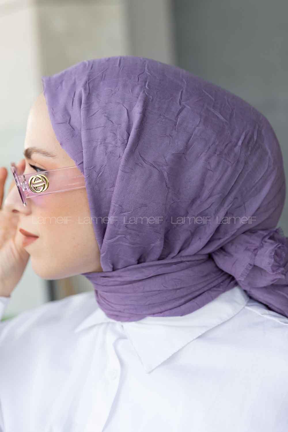 Syringa Cotton Fabric Straight Shawl