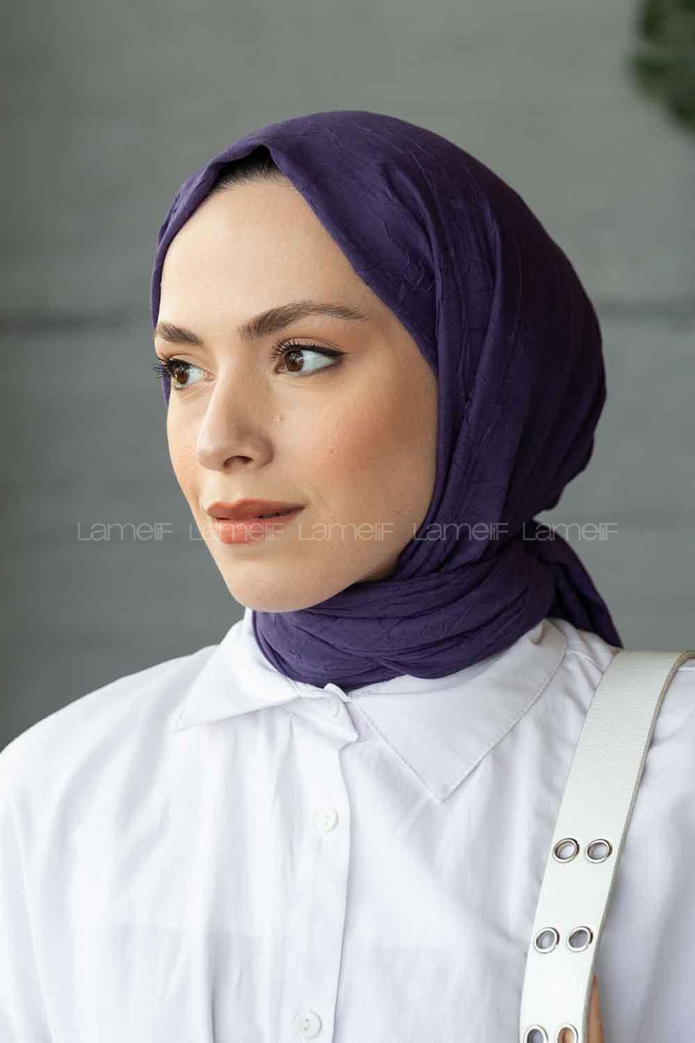 Lamelif Bambu Şal Morcivert