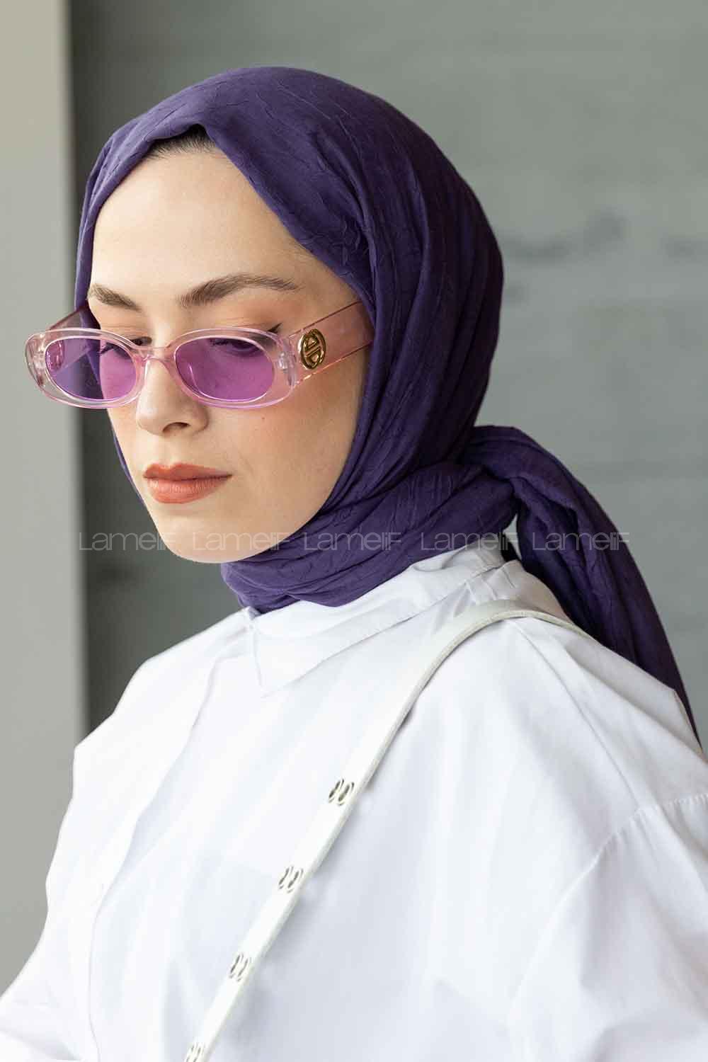 Lamelif Bambu Şal Morcivert