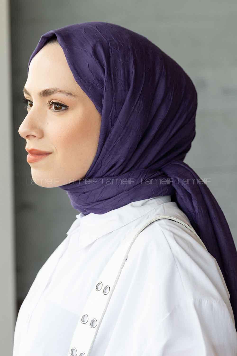 Lamelif Bambu Şal Morcivert