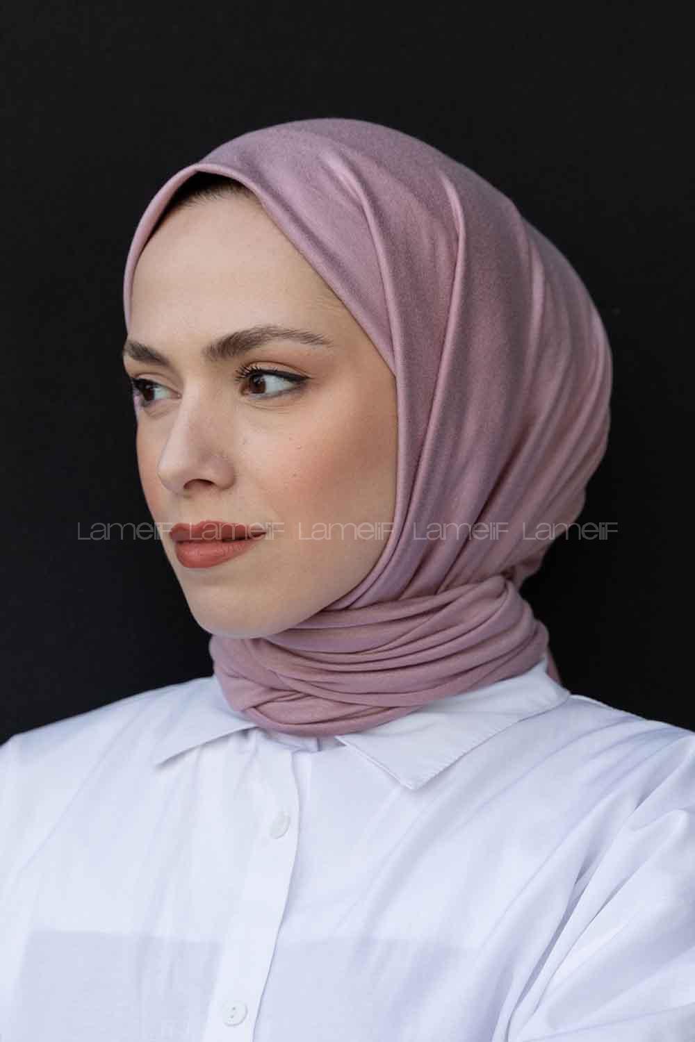 Lamelif Soft Pudra Penye Şal