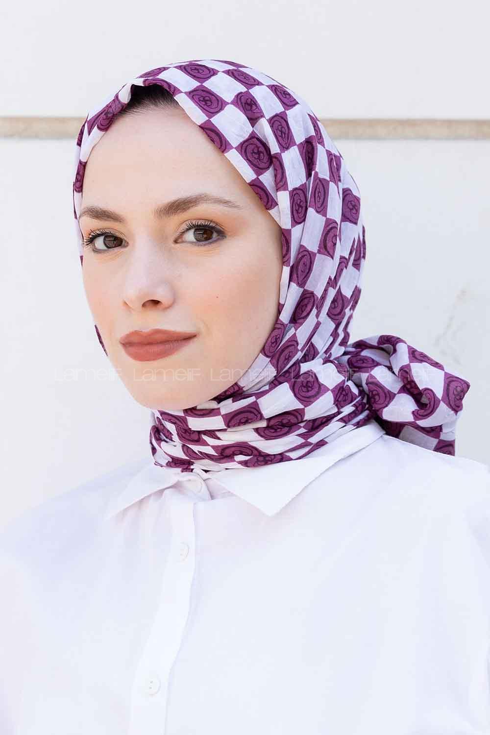 Plato Cotton Fabric Flowering Shawl