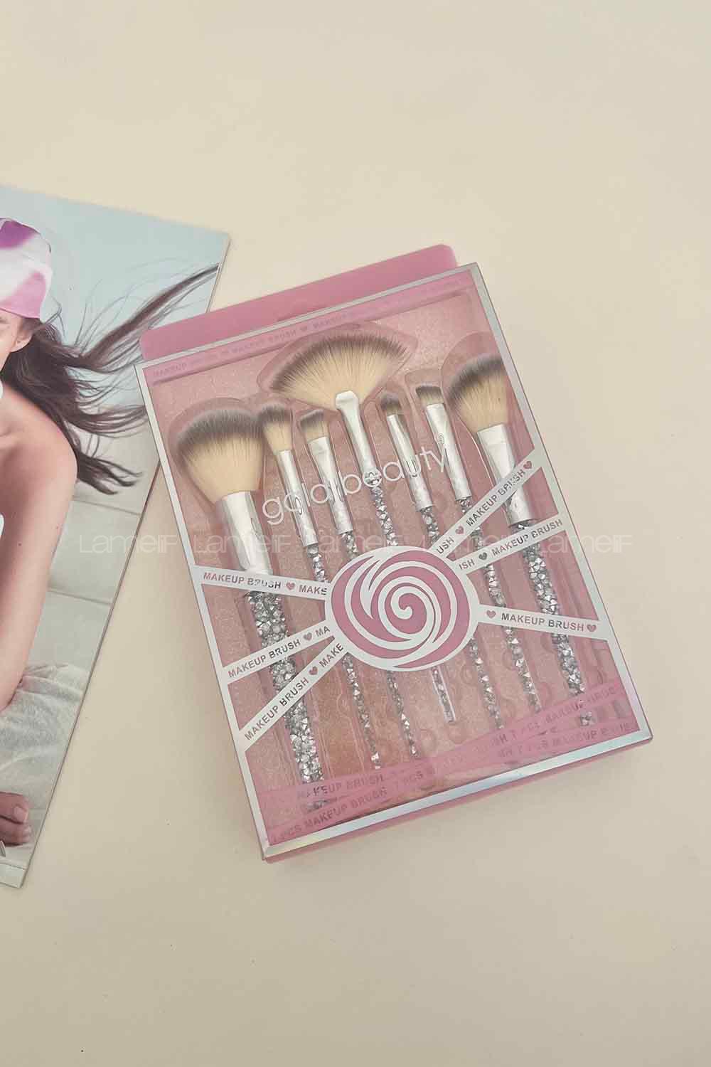 Lamelif Gold Beauty 7li Lüks Fırça Seti