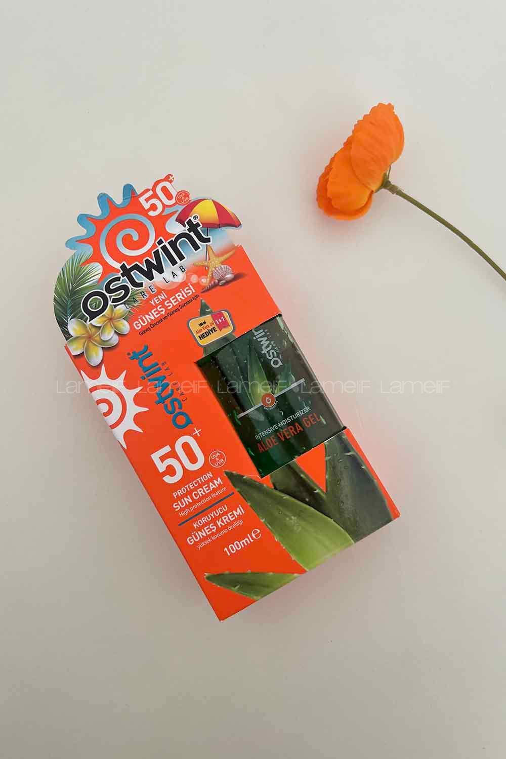 Lamelif Ostwint Güneş Kremi 50+ SPF Aloe Vera Jel 100 ML