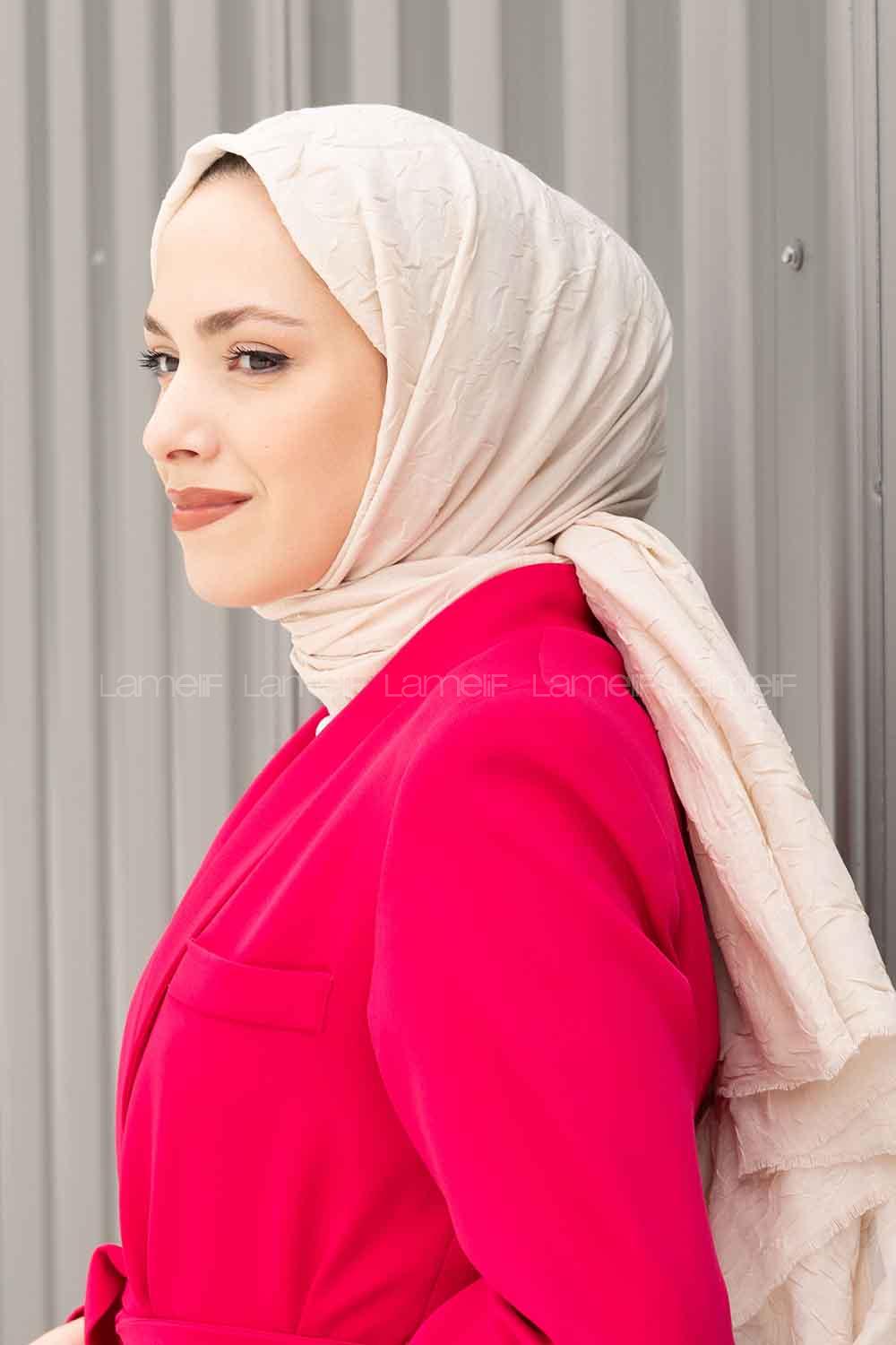 Lamelif Bambu Şal Açık Bej