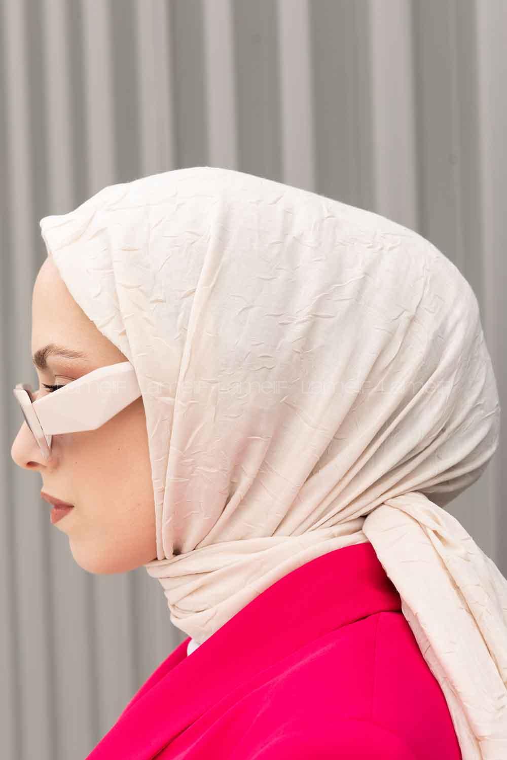 Lamelif Bambu Şal Açık Bej