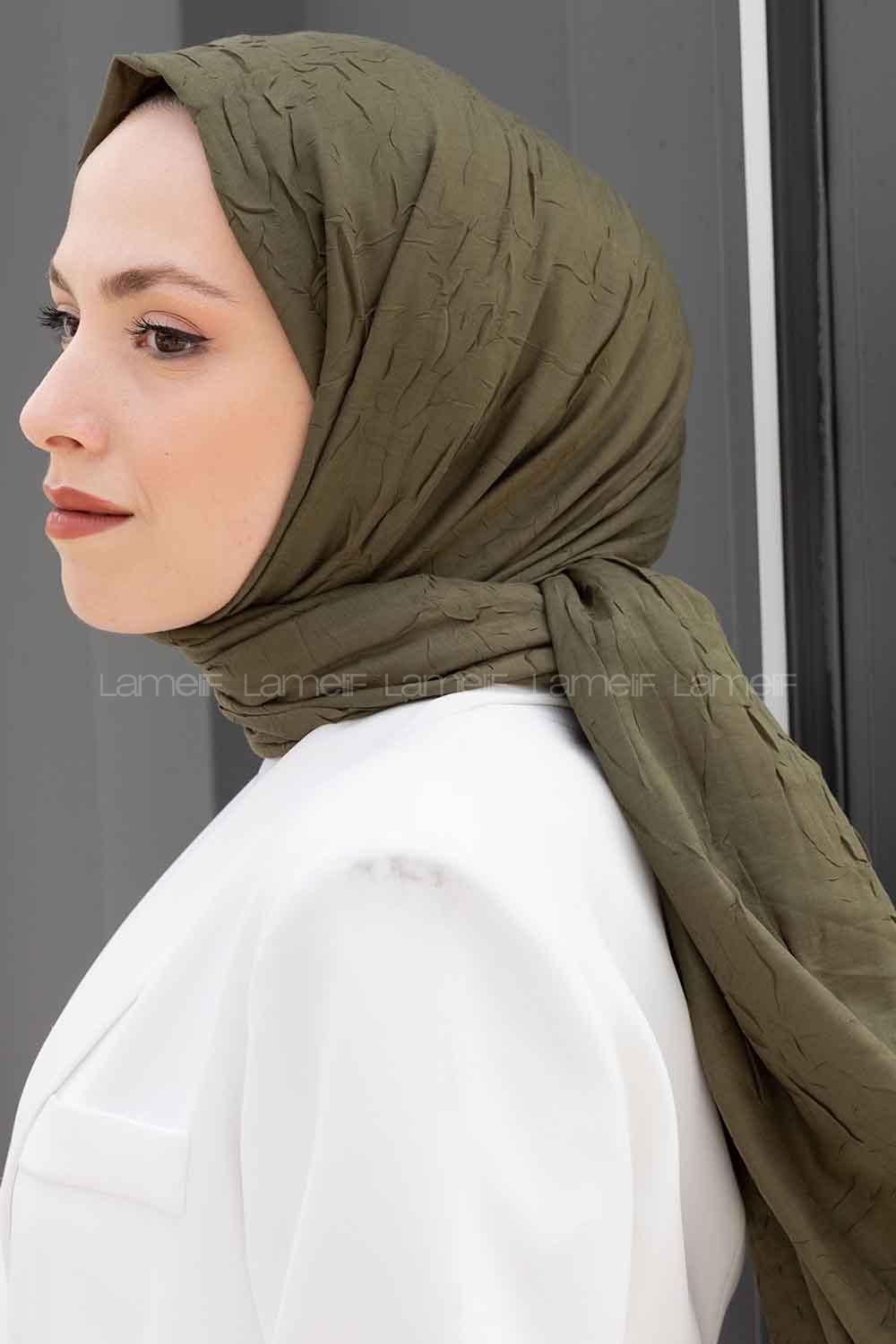 Lamelif Bambu Şal Haki