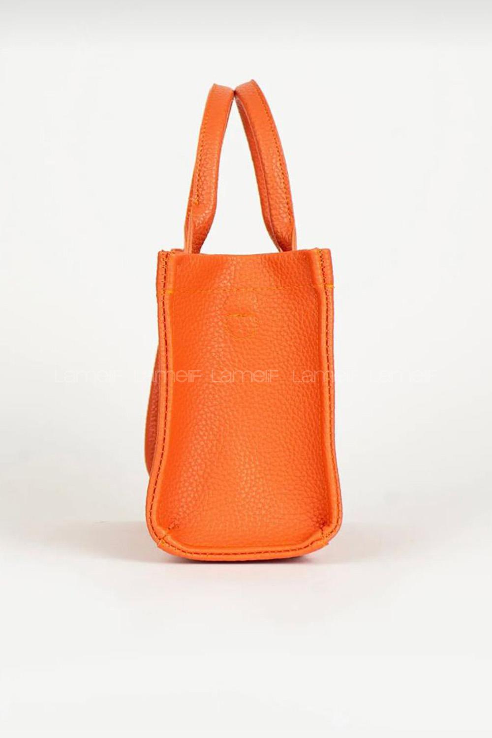Lamelif Kolon Askılı Tote Bag Kadın El Ve Omuz Çantası Turuncu