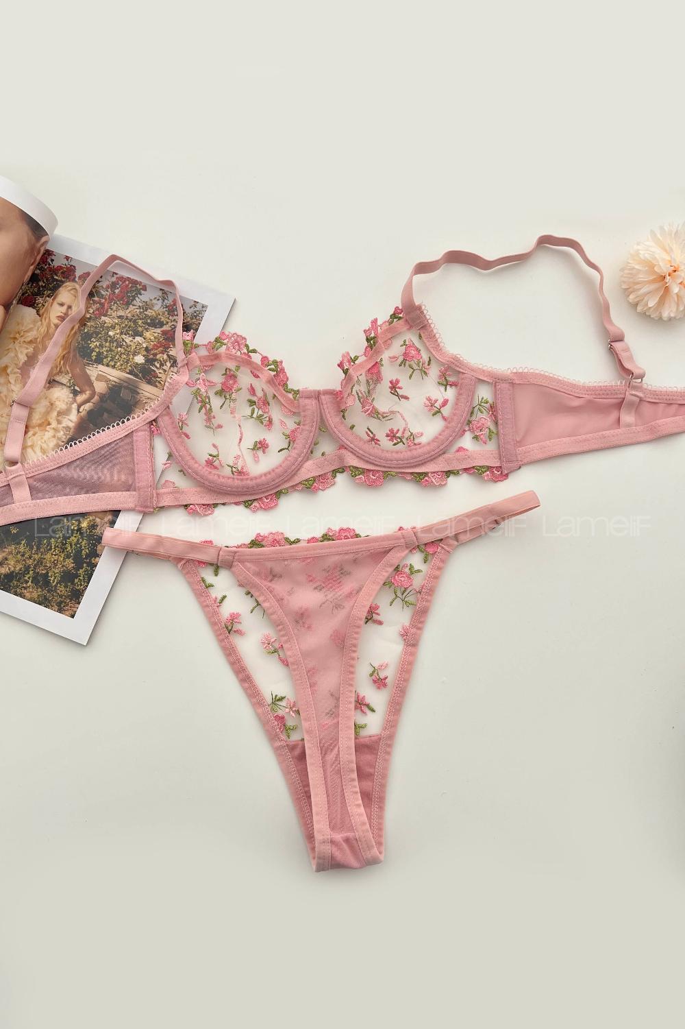 Lamelif Brode Nakışlı Takım