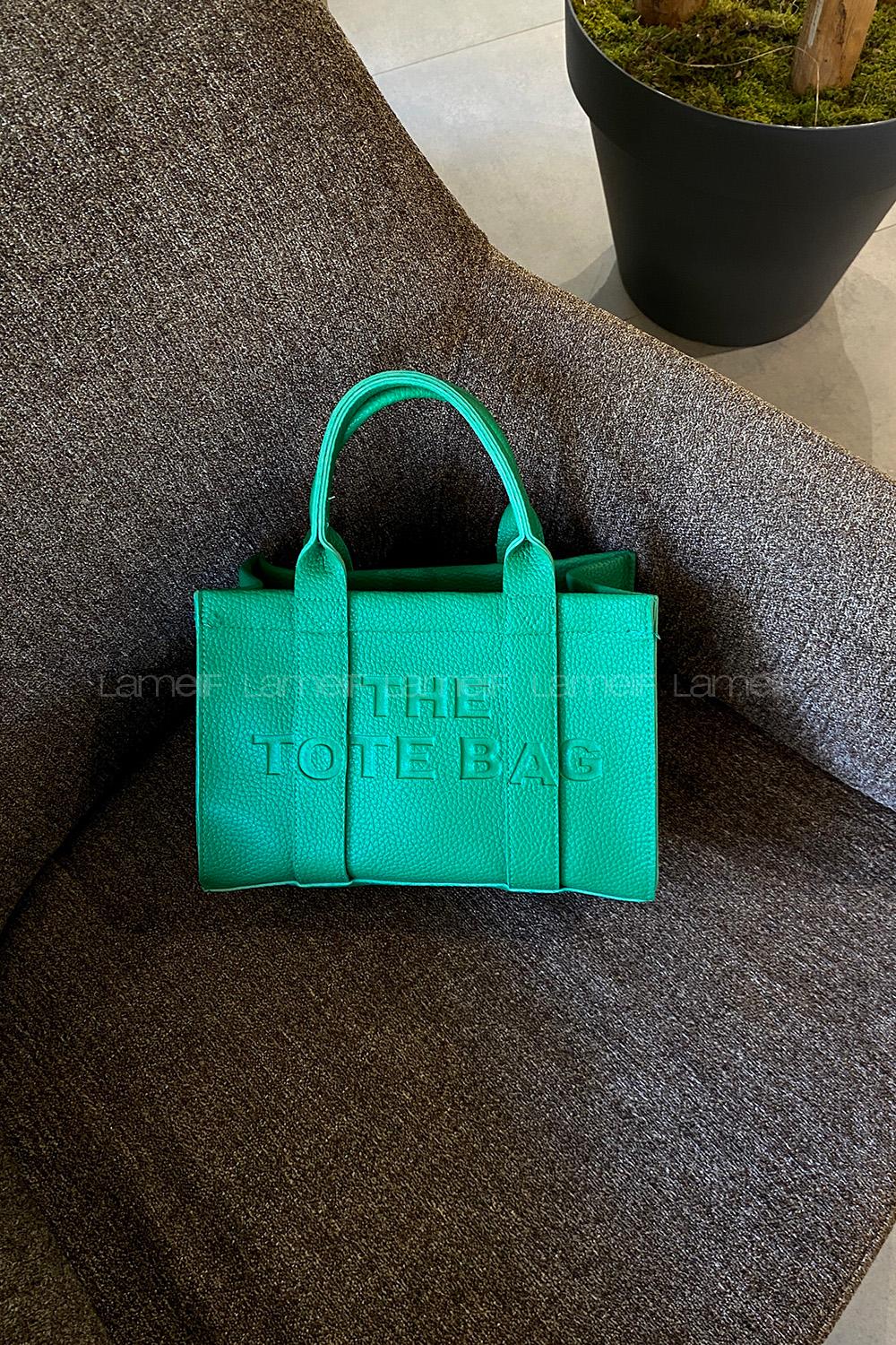 Lamelif Kolon Askılı Tote Bag Kadın El Ve Omuz Çantası Yeşil