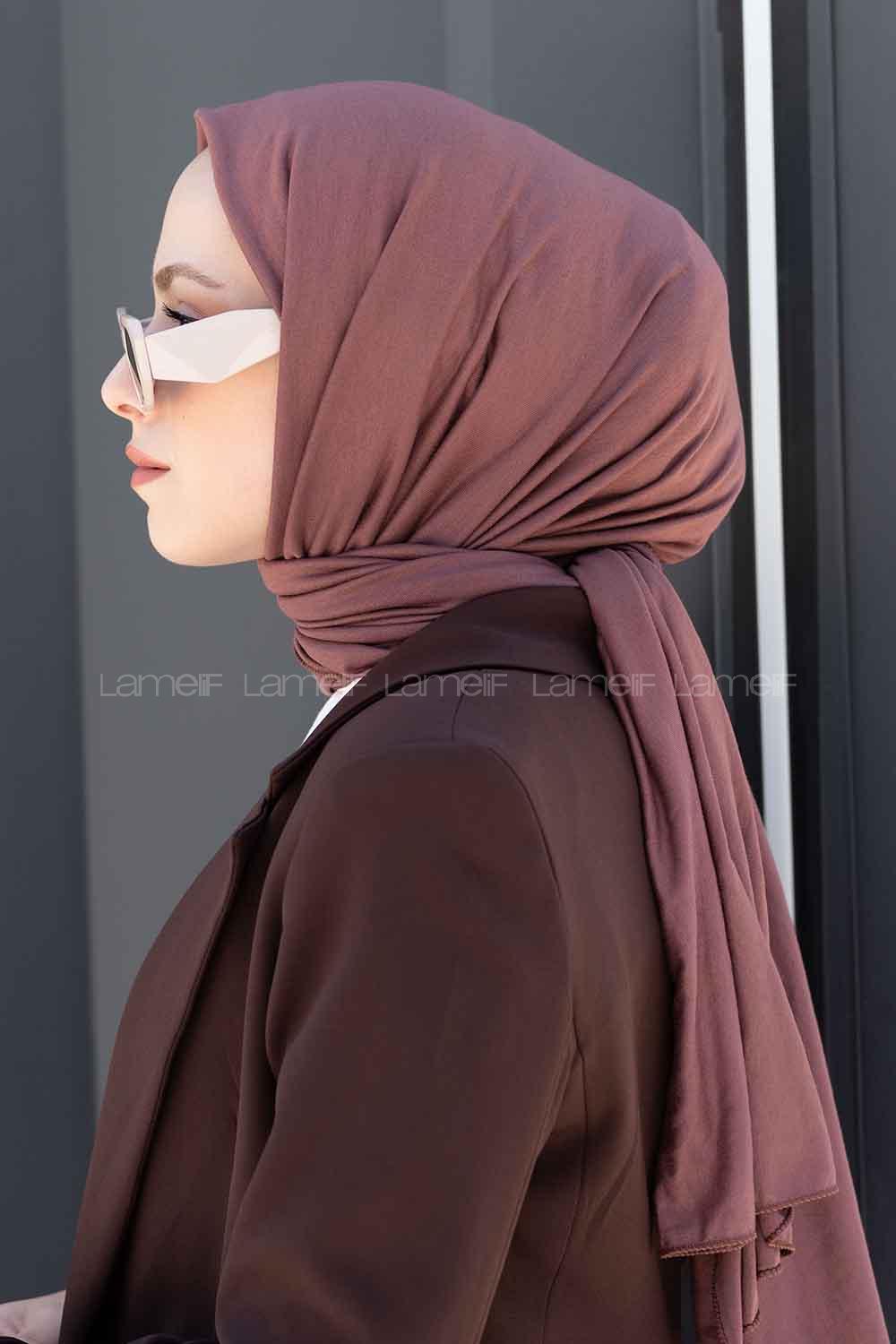 Lamelif Penye Şal Gül Kurusu