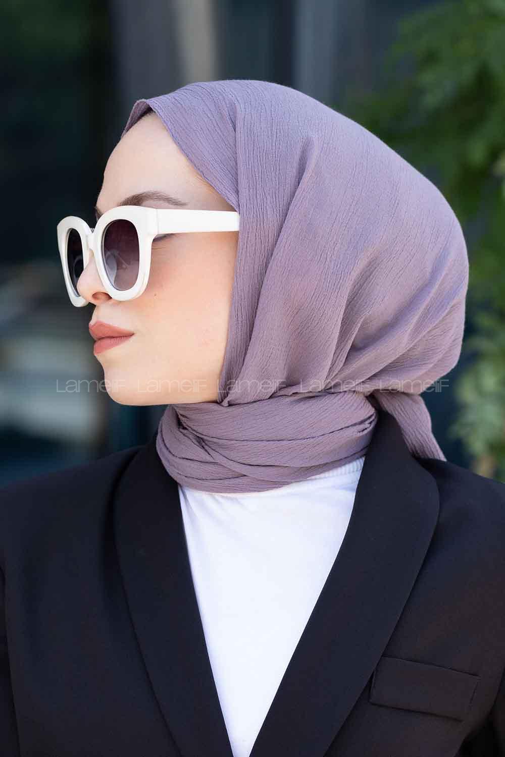 Lamelif Mio Caz Şal Açık Lila