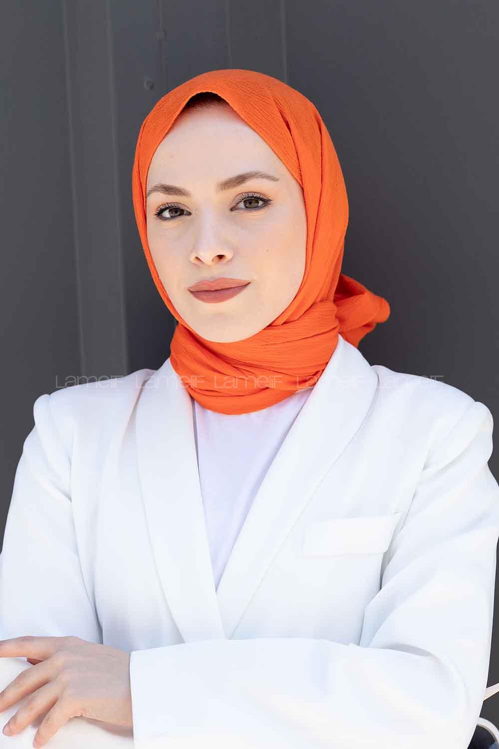 Lamelif Mio Caz Şal Turuncu