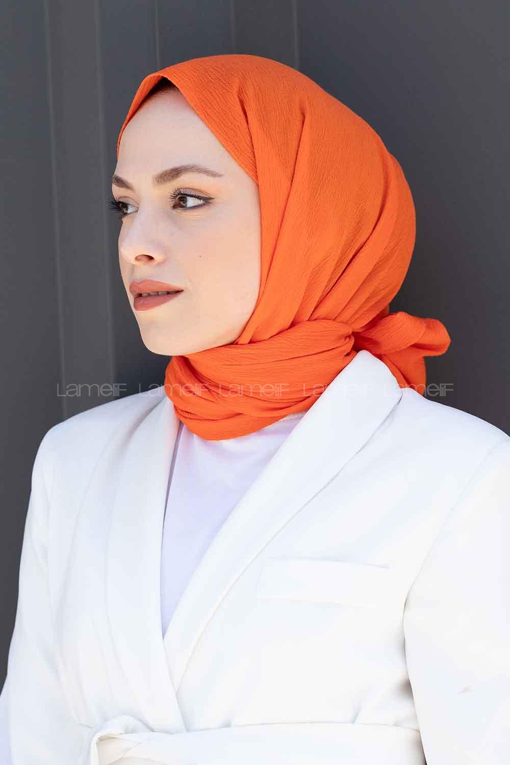 Lamelif Mio Caz Şal Turuncu