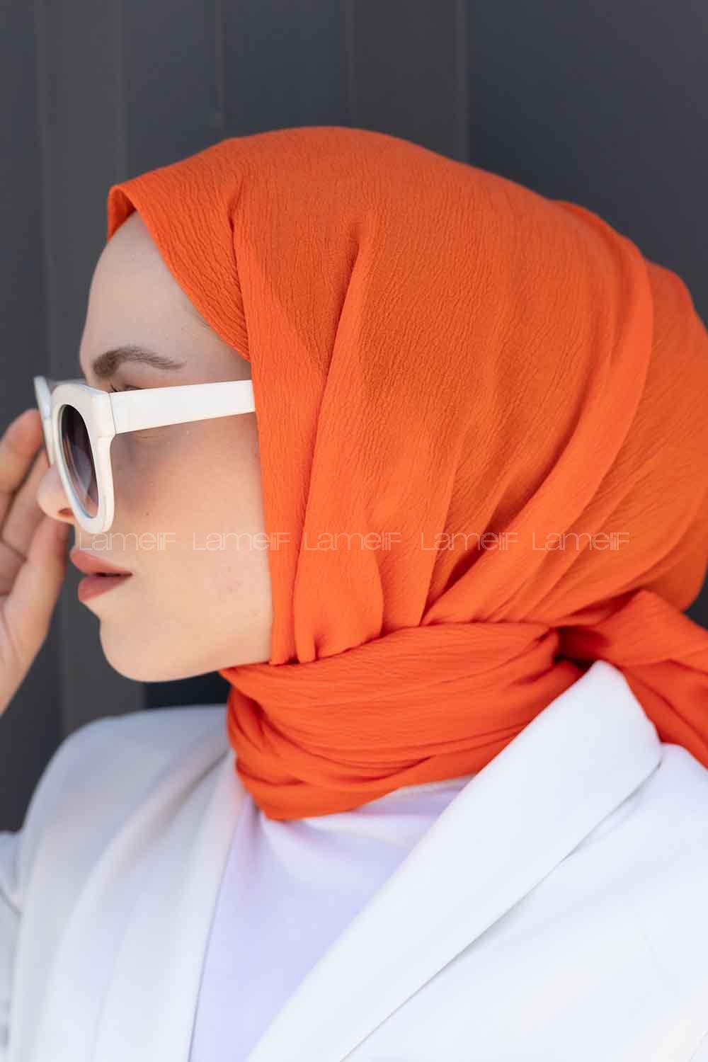 Lamelif Mio Caz Şal Turuncu