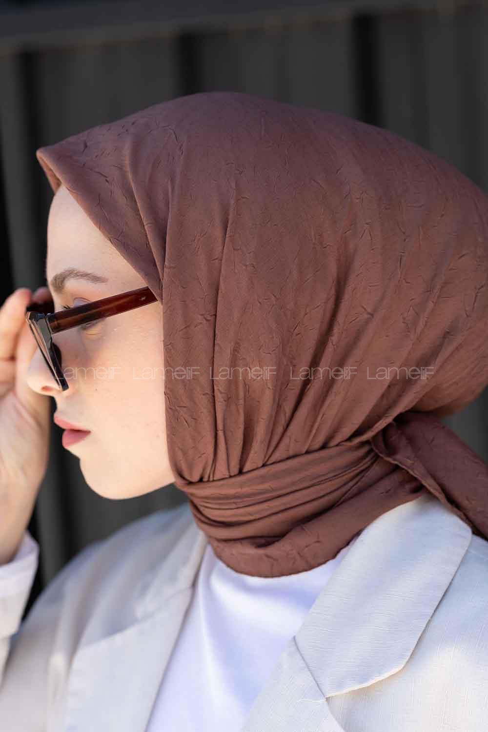 Lamelif Bambu Eşarp Tozlu Kahve