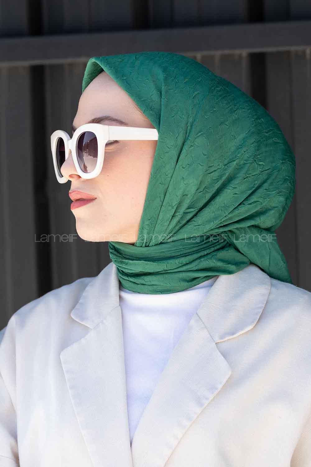 Lamelif Bambu Eşarp Yeşil