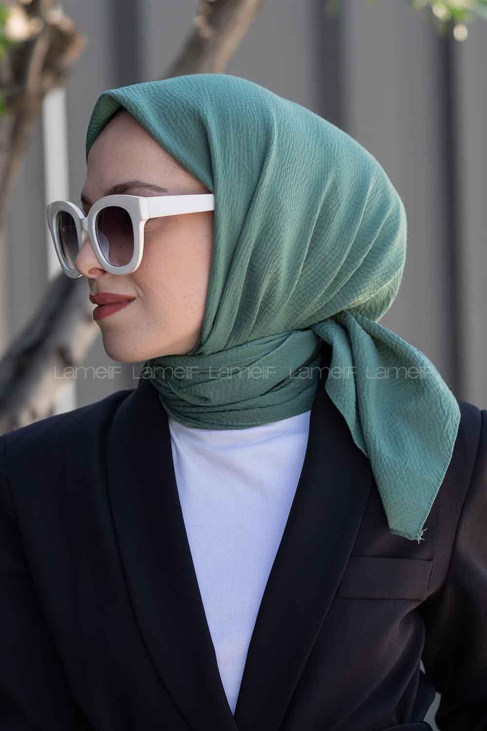 Lamelif Mio Caz Eşarp Mint Yeşili