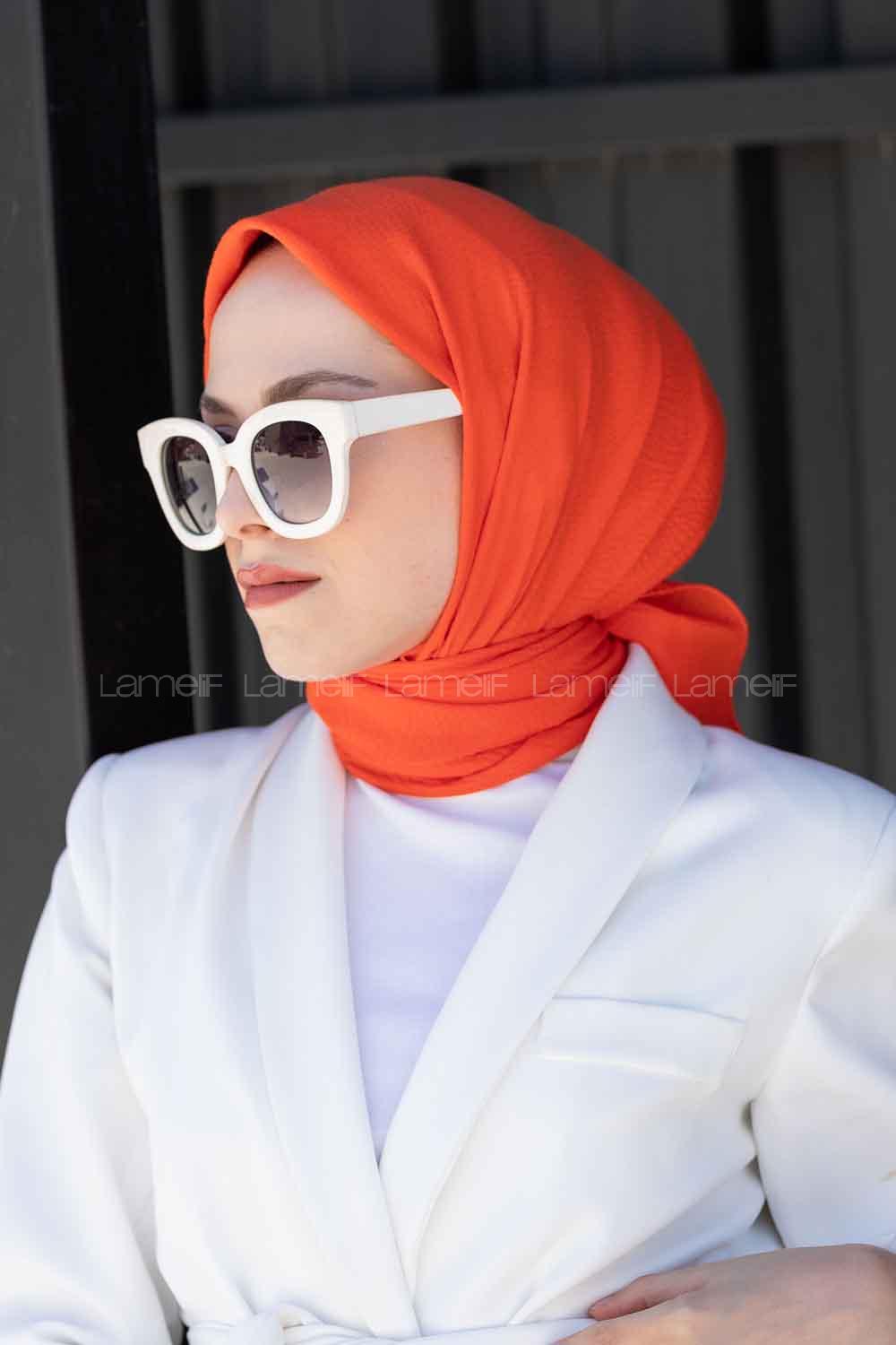 Lamelif Mio Caz Eşarp Oranj