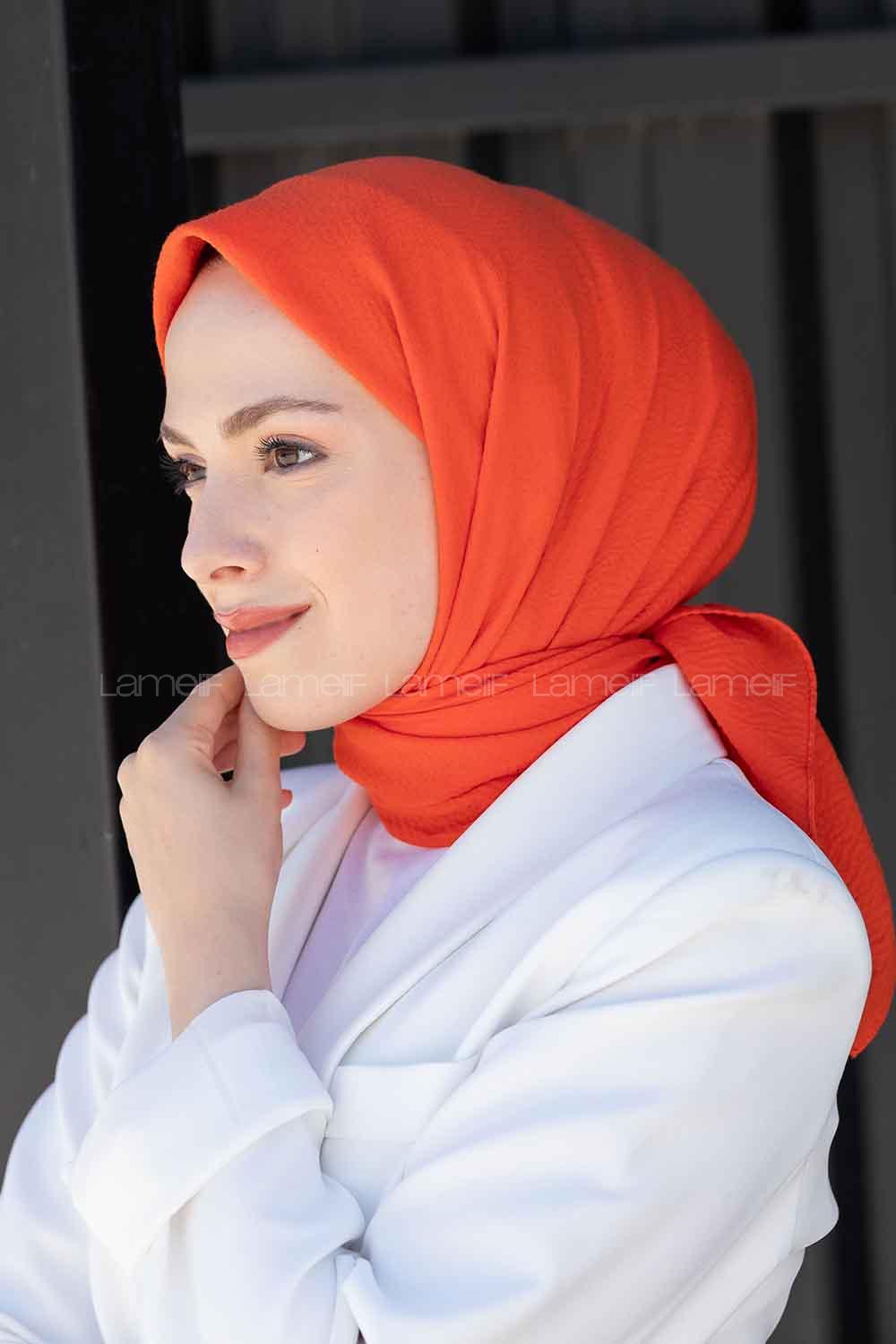 Lamelif Mio Caz Eşarp Oranj