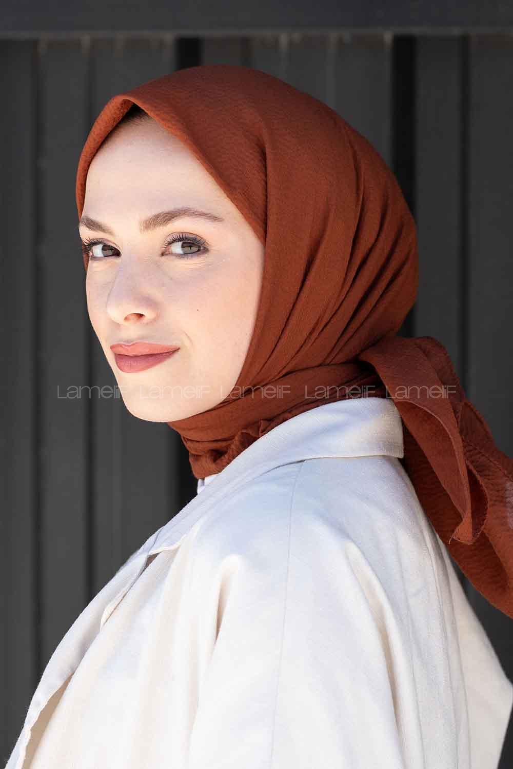 Lamelif Mio Caz Eşarp Badem