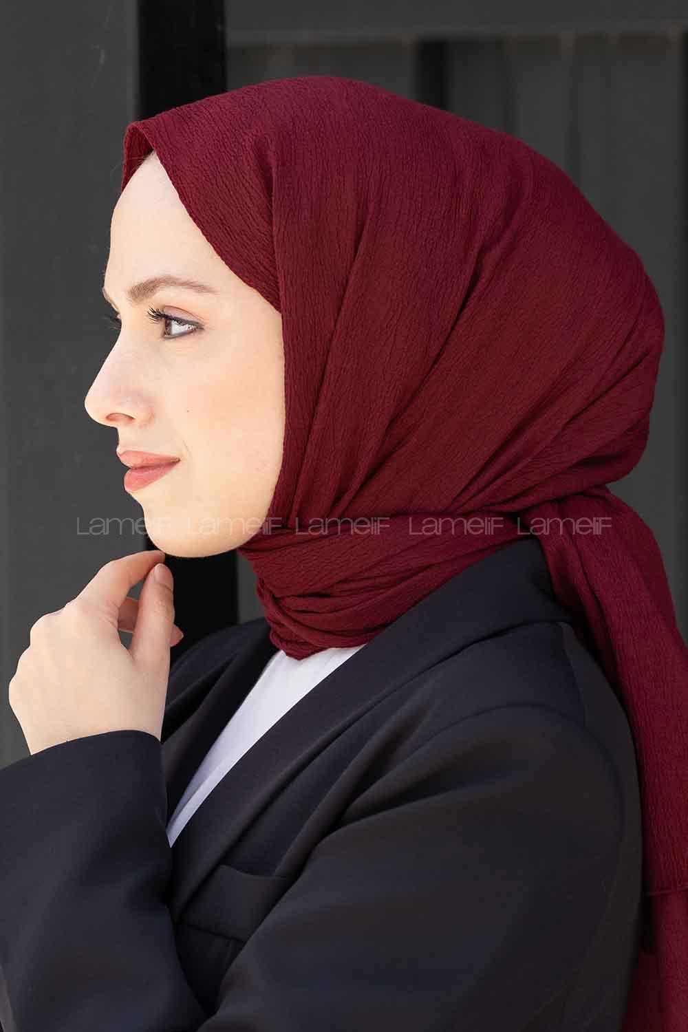 Lamelif Mio Caz Şal Bordo