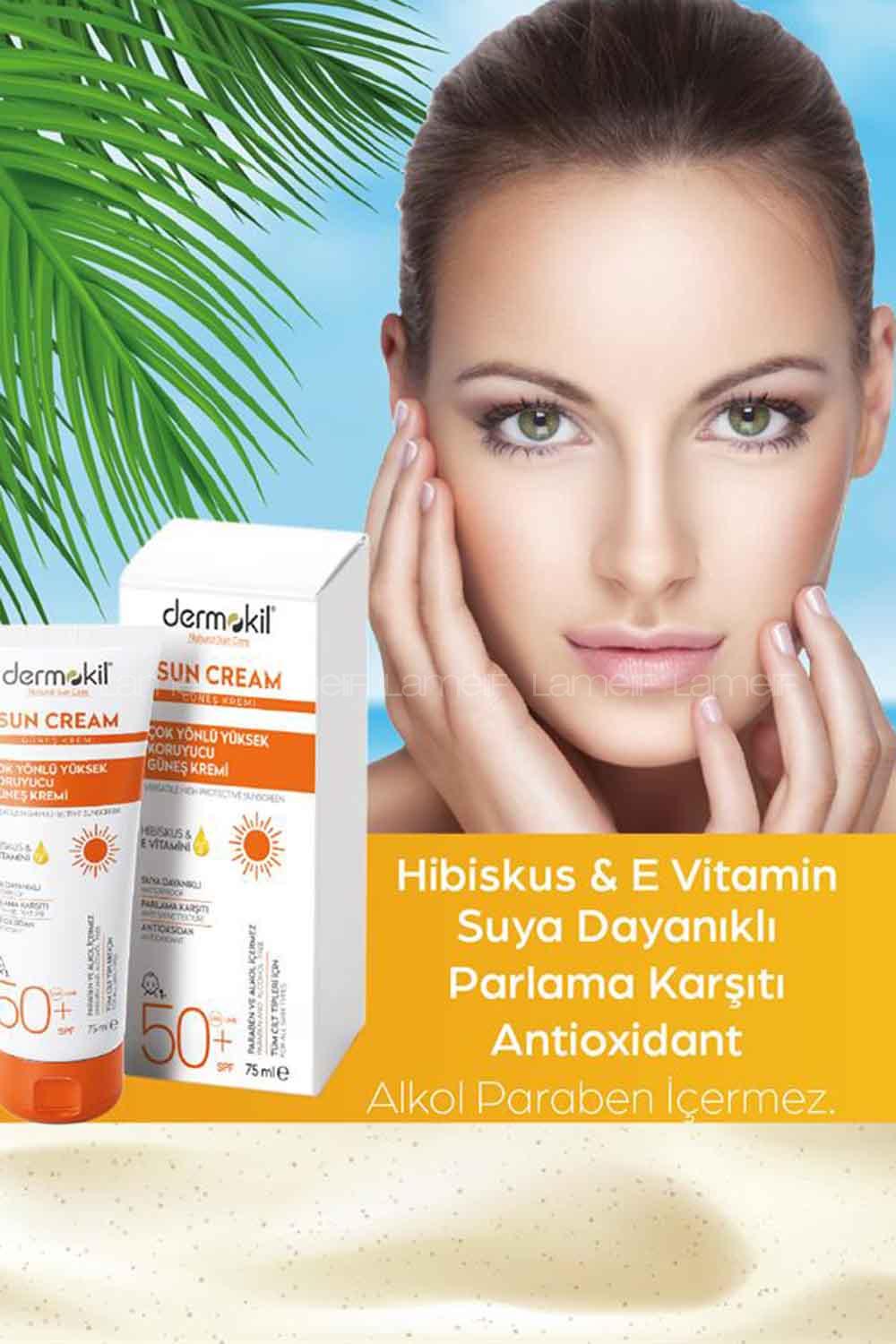 Lamelif Dermokil Güneş Kremi 50+SPF