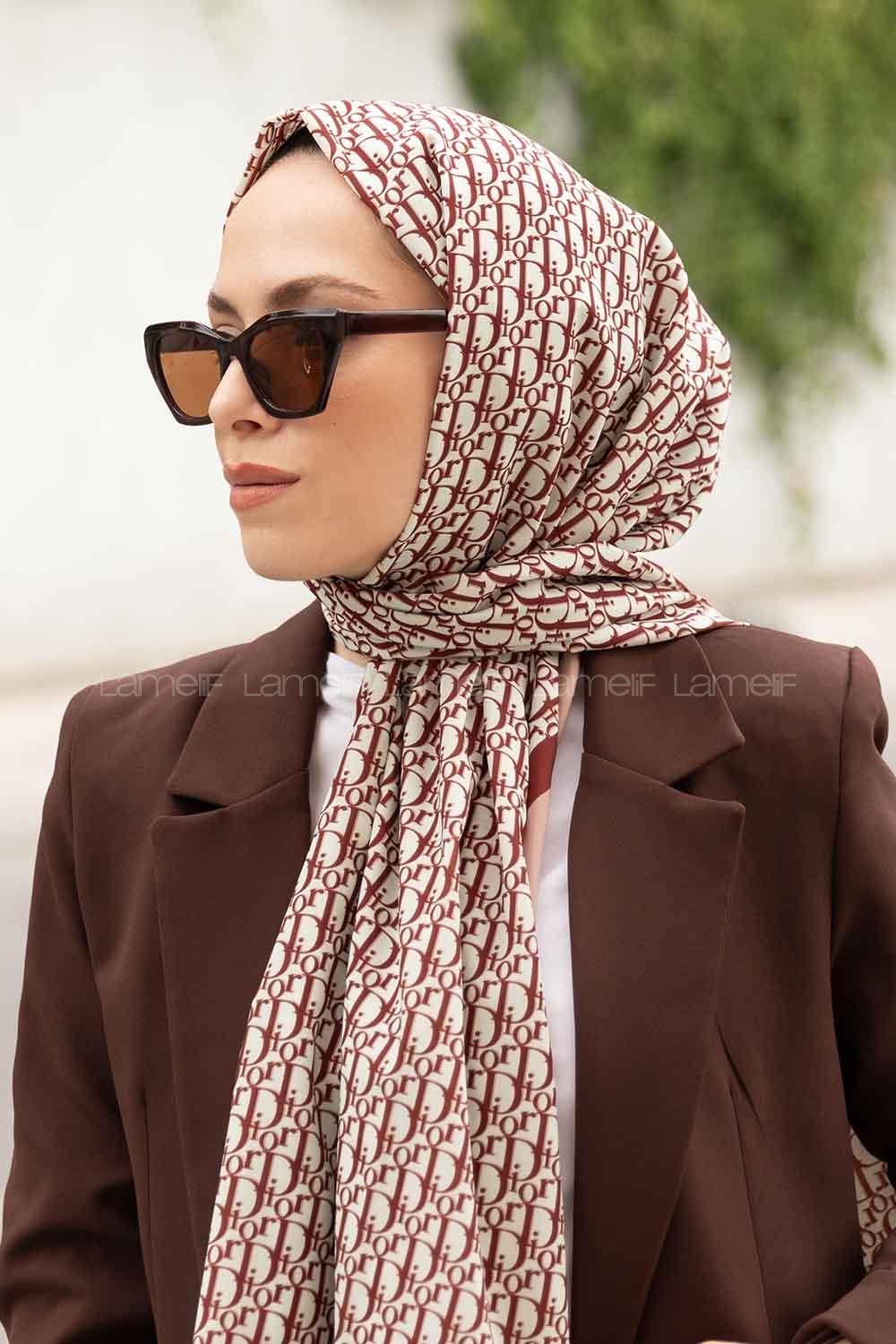 Mink Crepe Fabric Striped Shawl