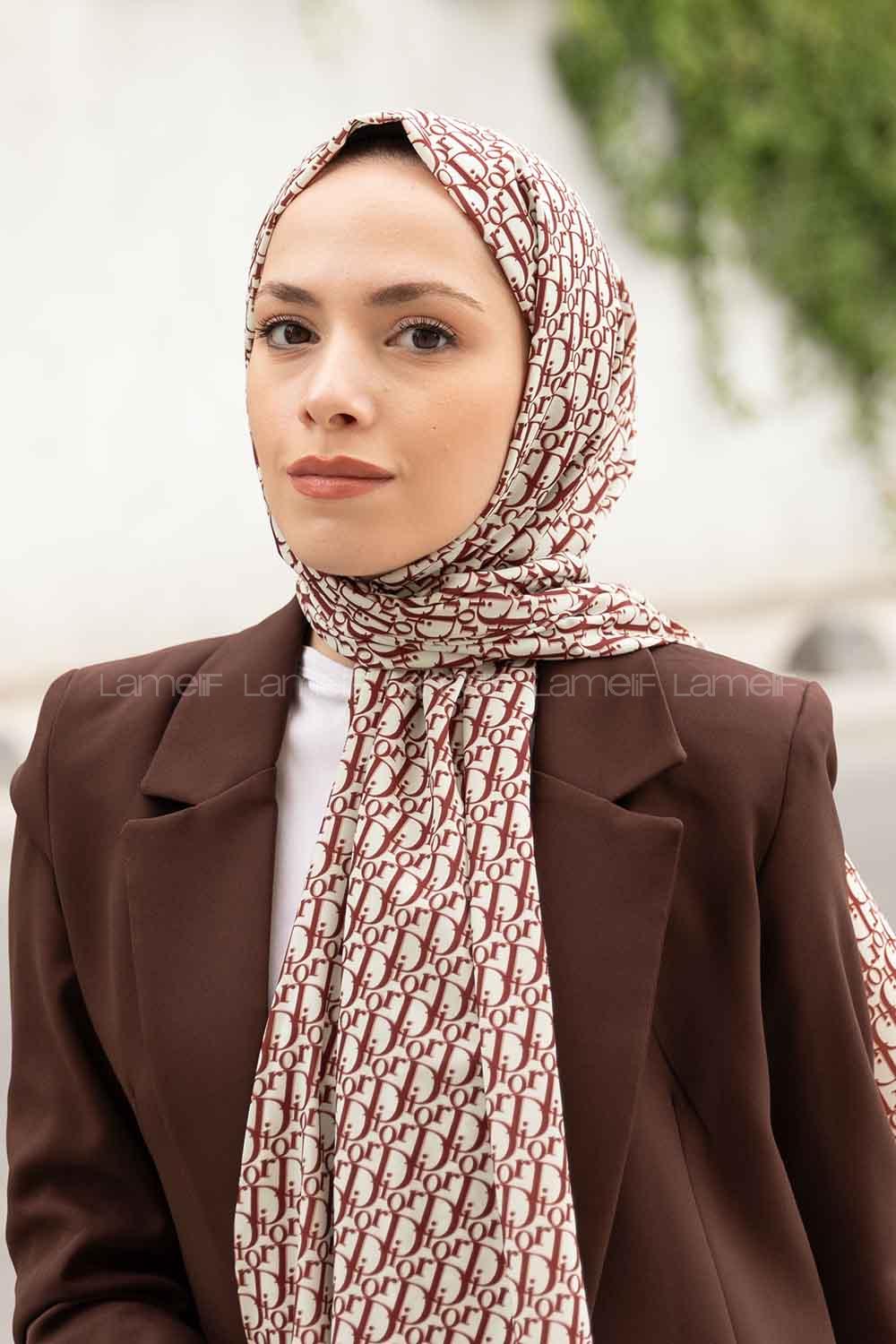 Mink Crepe Fabric Striped Shawl