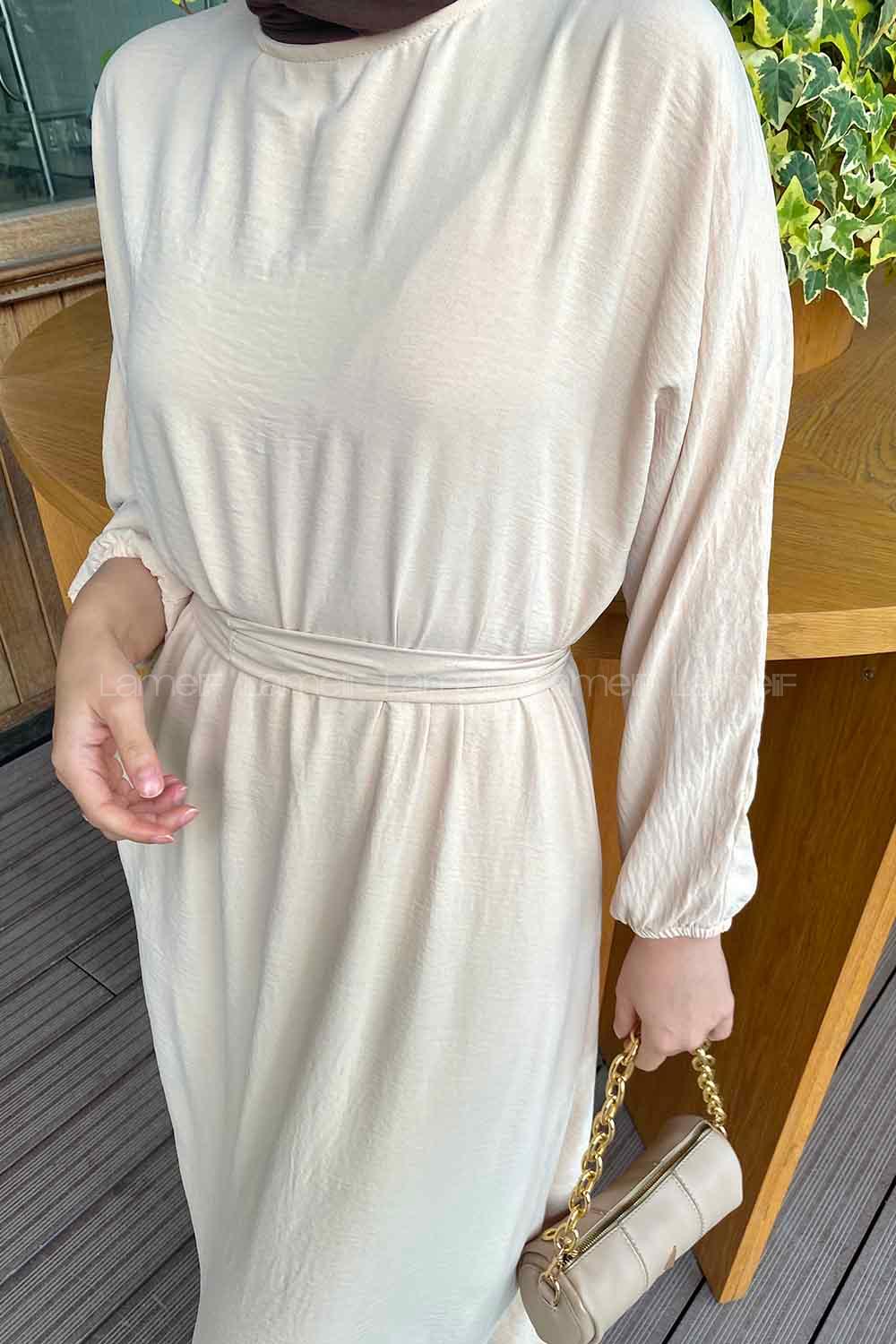 Modalamelif Yarasa Kol Prenses Elbise Taş