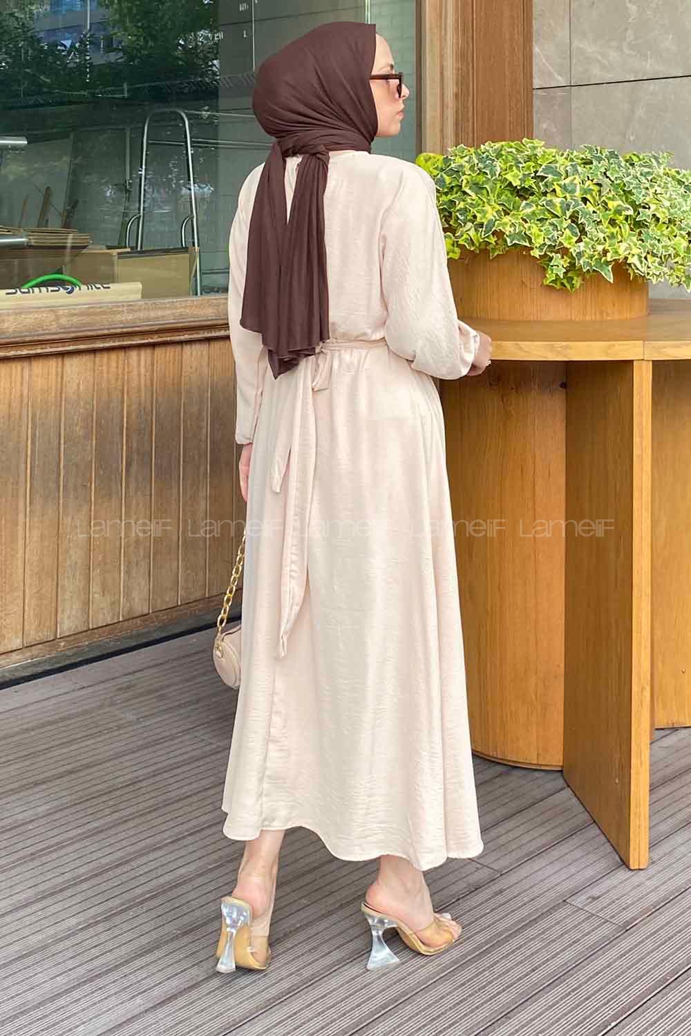 Modalamelif Yarasa Kol Prenses Elbise Taş