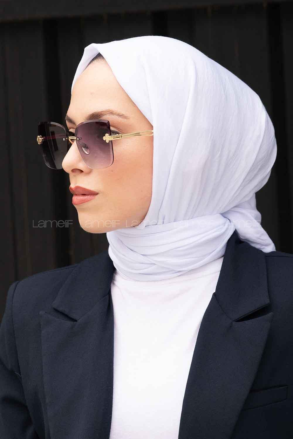 Lamelif Soft Touch Şal Beyaz