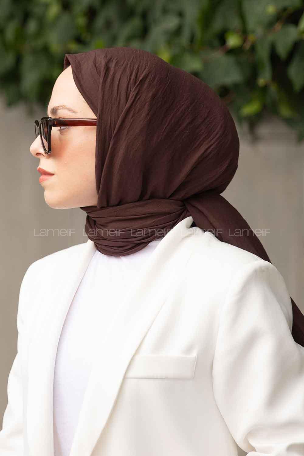 Lamelif Soft Touch Şal Acı Kahve