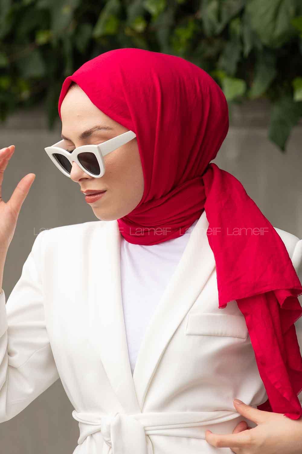 Lamelif Soft Touch Şal Fuşya