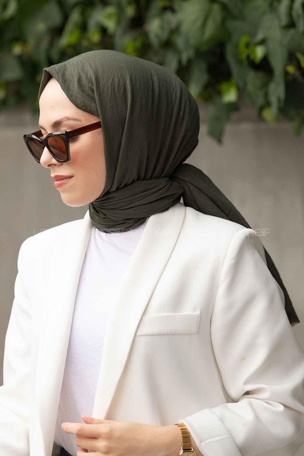 Lamelif Soft Touch Şal Haki