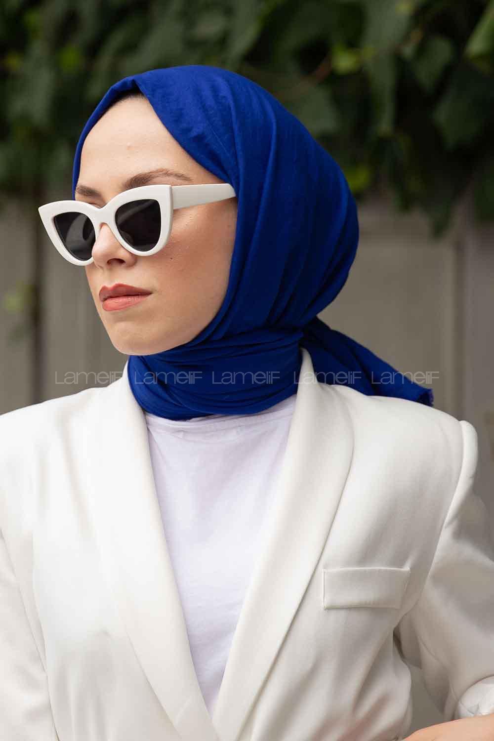 Saxe Cotton Fabric Viscose Fabric Straight Shawl